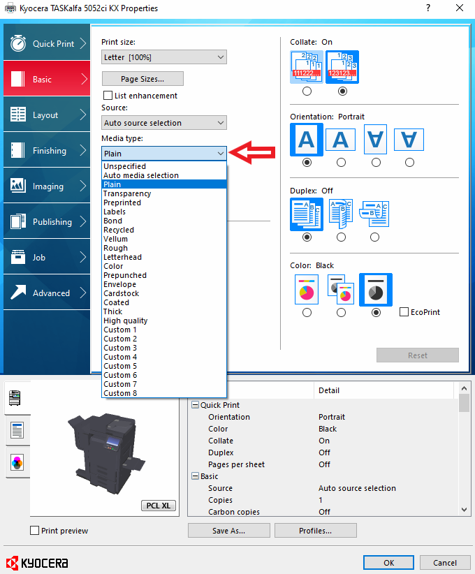 How to print from the Multipurpose Tray on Kyocera MFPs