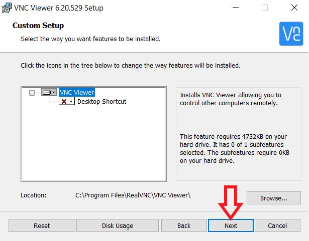 Install VNC Viewer