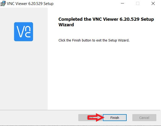 Install VNC Viewer setup