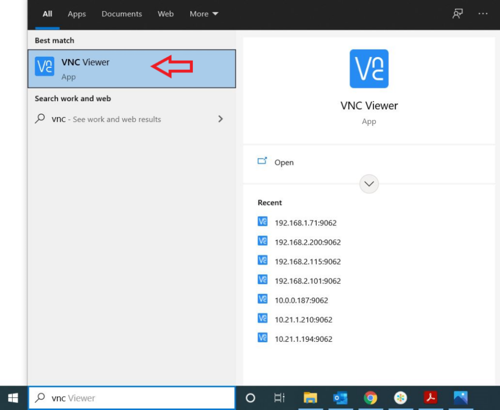 How to use the VNC Viewer VNC viewer settings taskalfa vnc