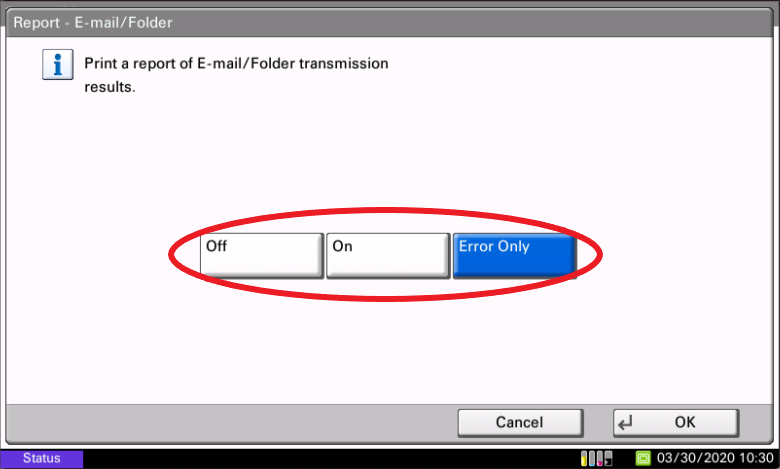 customized scan results report