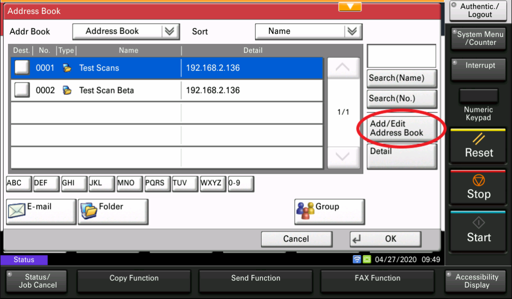 How To Scan To A Network Folder On Kyocera