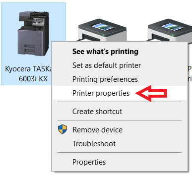 Printer Properties