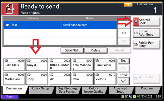 Continuous Scan Kyocera doc image