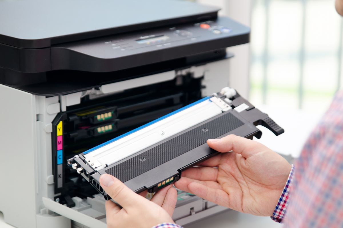 All in one color laser printer image