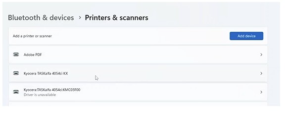 Select your Kyocera Device
