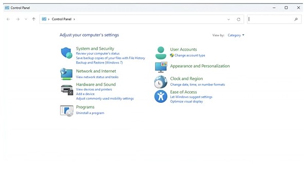 Control Pantel Windows 11 Kyocera