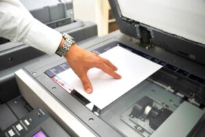 Cleaning Copier Glass Image