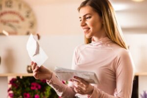 stamped mail vs metered mail image