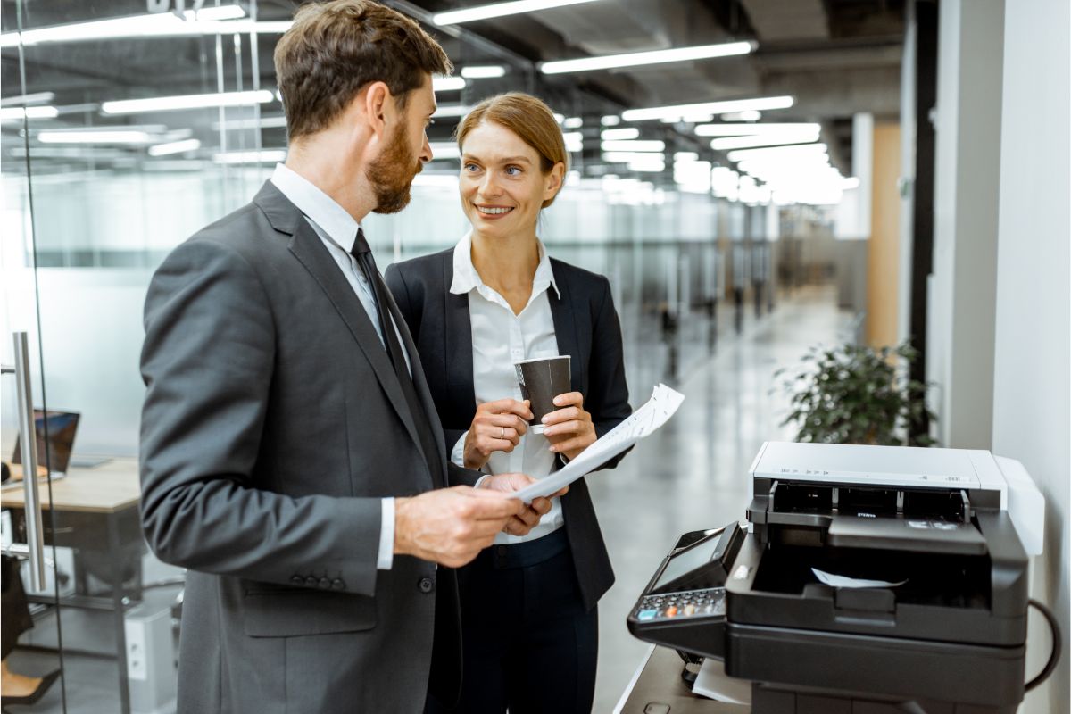 Man/Woman using a copier in Pawtucket Rhode Island